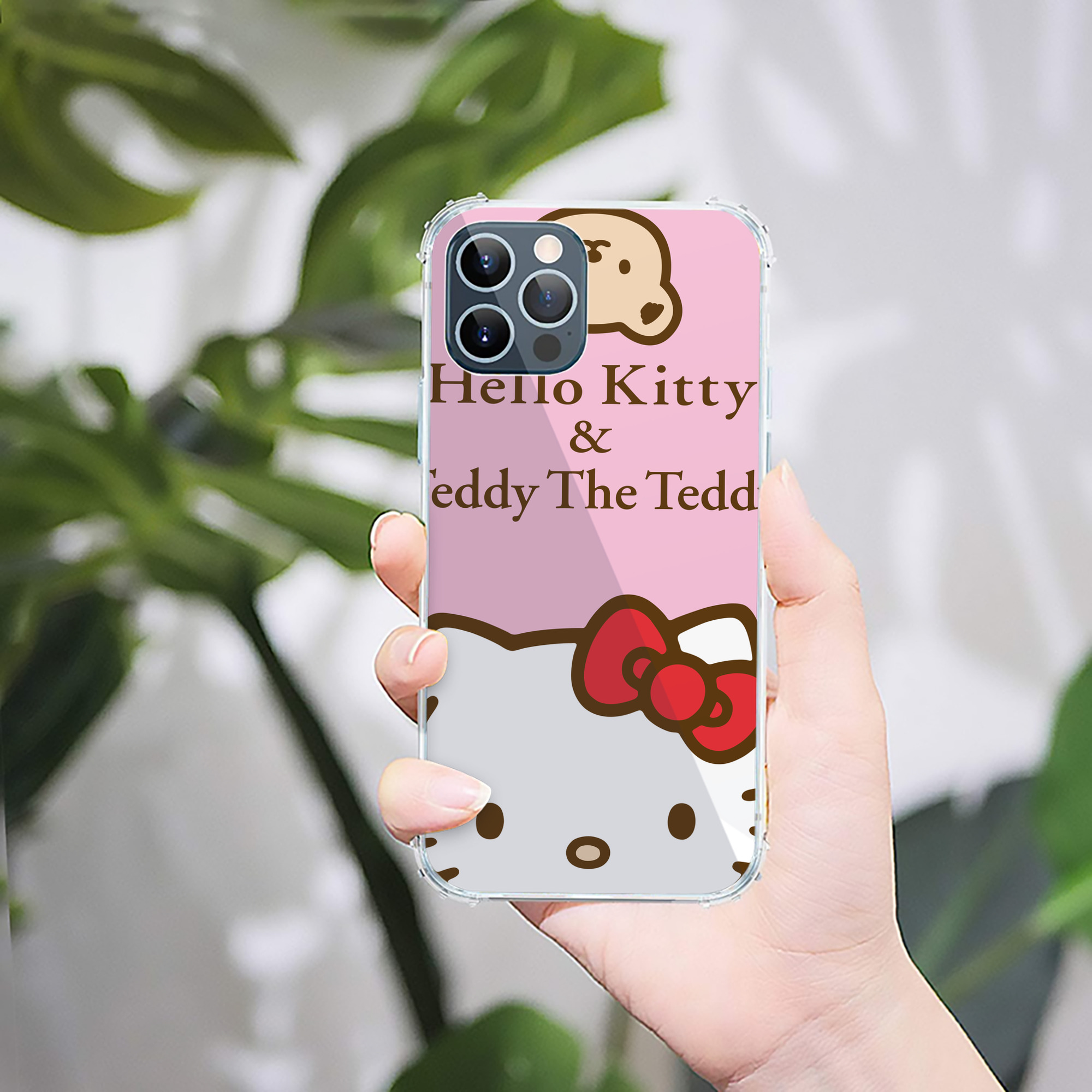 （画像用） Hello Kitty ハローキティ 【iPhone 12シリーズ対応】透明スマホケース（クリアソフトケース）